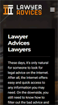 Mobile Screenshot of lawyeradvices.com